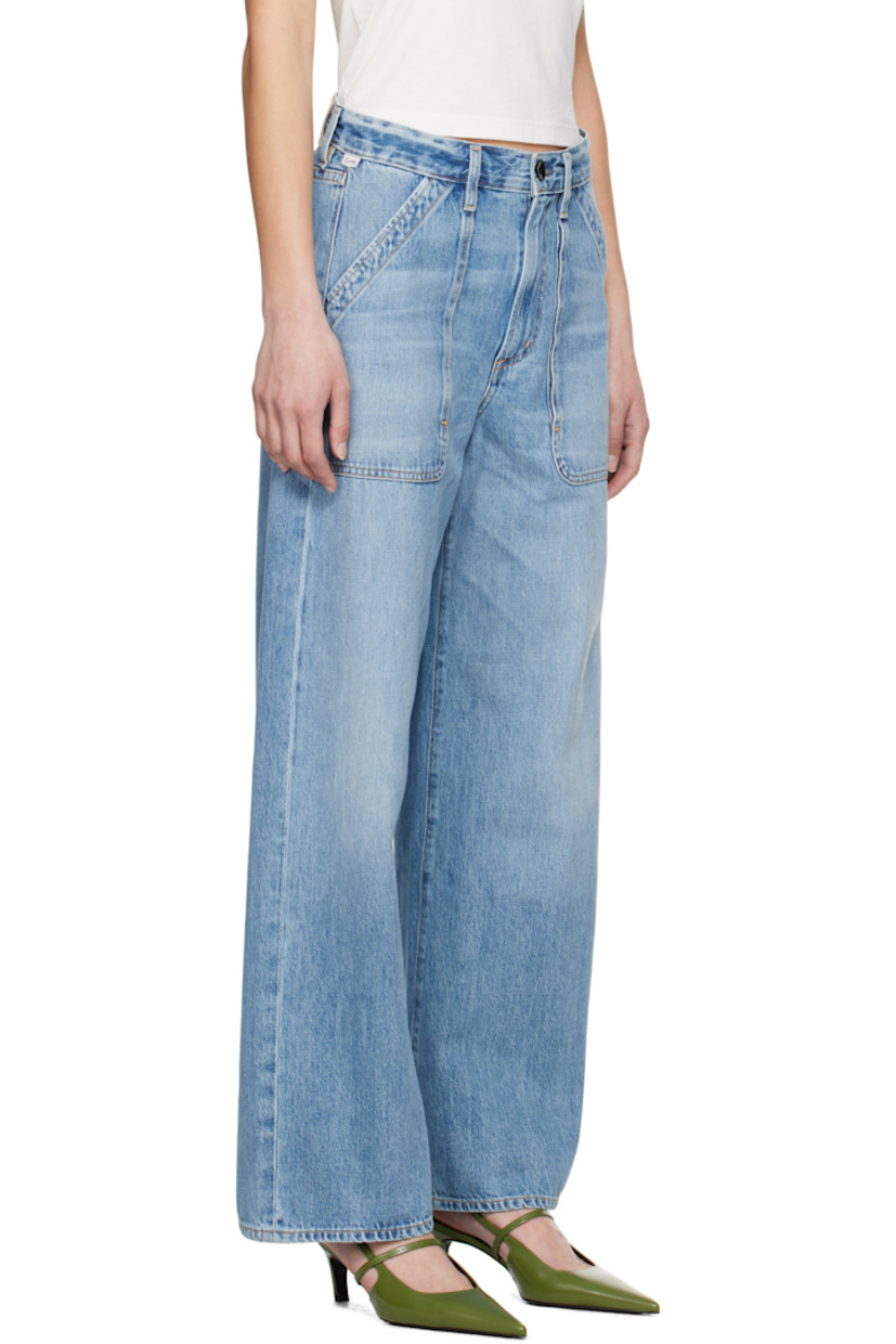 Relaxed-fit non-stretch regenerative cotton denim jeans. Fading and whiskering throughout.

· Belt loops
· Four-pocket styling
· Zip fly
· Logo flag at front waistband
· Leather logo patch at back waistband
· Contrast stitching in tan

Part of the HUMANITY collection.

Supplier color: Zenith