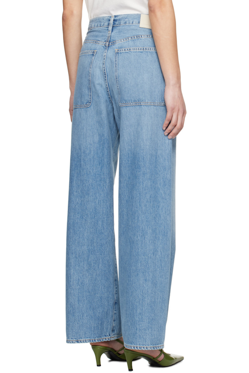 Relaxed-fit non-stretch regenerative cotton denim jeans. Fading and whiskering throughout.

· Belt loops
· Four-pocket styling
· Zip fly
· Logo flag at front waistband
· Leather logo patch at back waistband
· Contrast stitching in tan

Part of the HUMANITY collection.

Supplier color: Zenith
