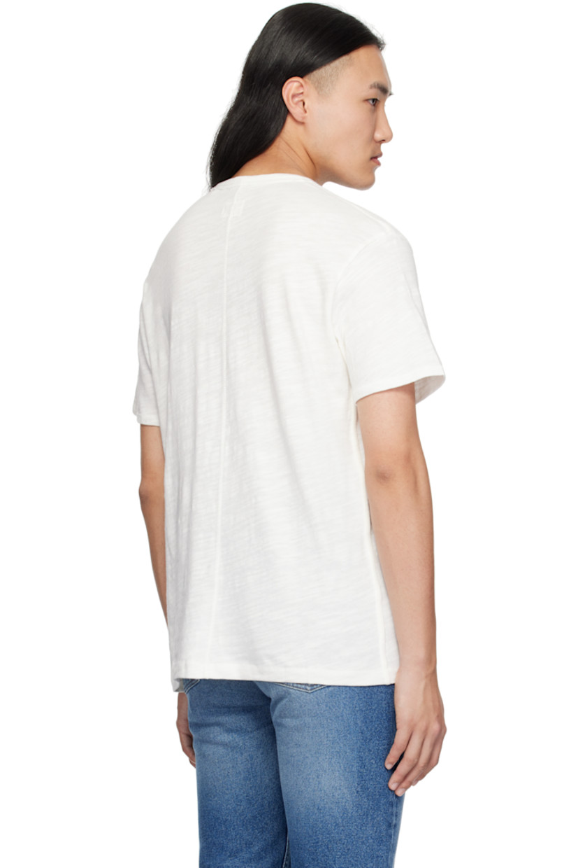 Slub cotton jersey T-shirt. Rib-knit crewneck.

Supplier color: White