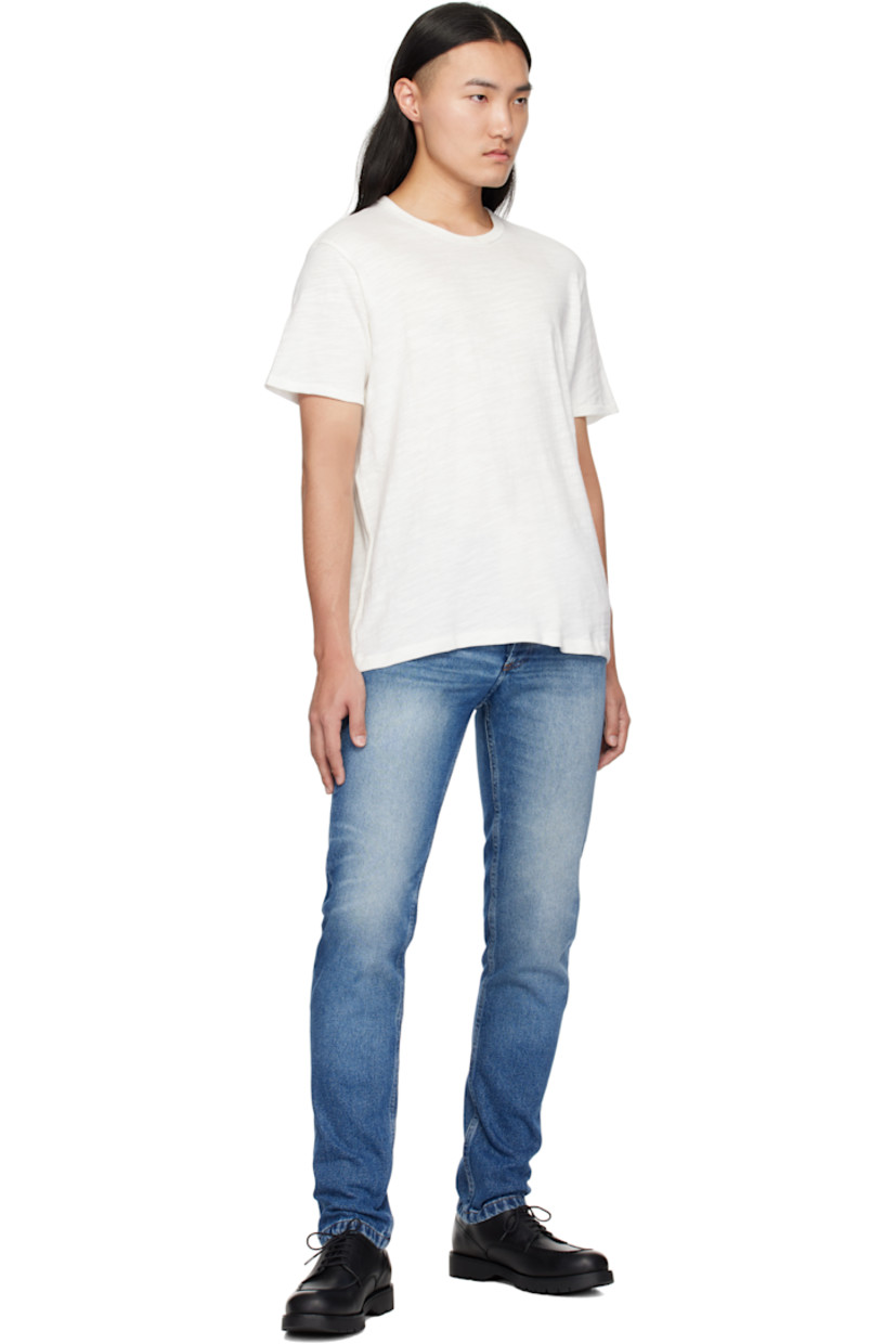 Slub cotton jersey T-shirt. Rib-knit crewneck.

Supplier color: White