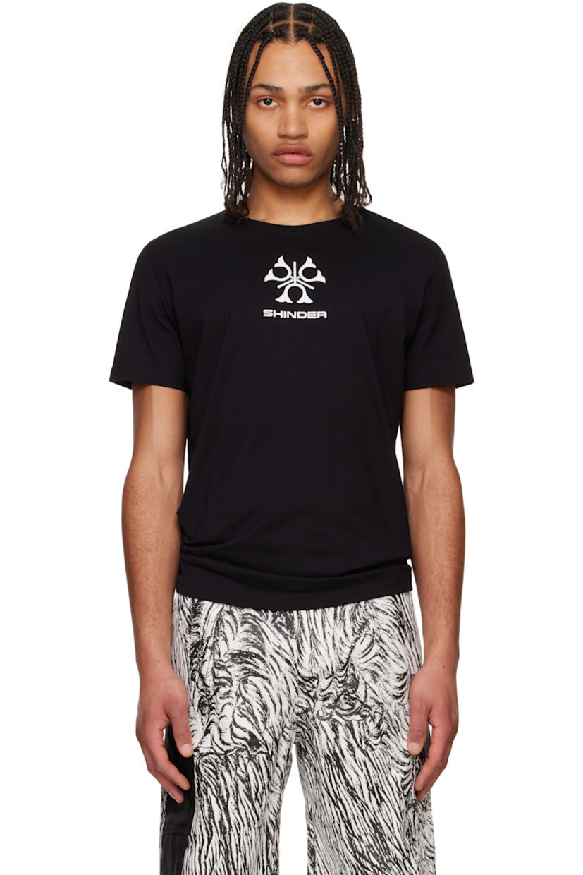 Cotton jersey T-shirt.

· Rib-knit crewneck
· Logo graphic printed at chest

Supplier color: Black