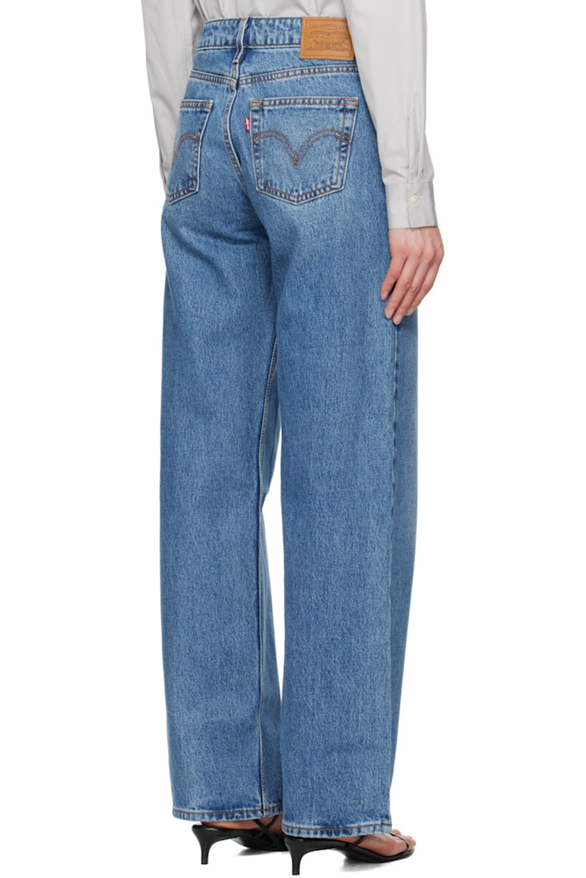 Loose-fit and straight-leg non-stretch denim jeans. Fading and whiskering throughout.

· Low-rise
· Belt loops
· Five-pocket styling
· Zip fly
· Leather logo patch at back waistband
· Logo flag at back pocket
· Logo-engraved silver-tone hardware
· Contrast stitching in tan

Part of the Levi's® Premium collection.

Supplier color: Real recognize real/Medium wash