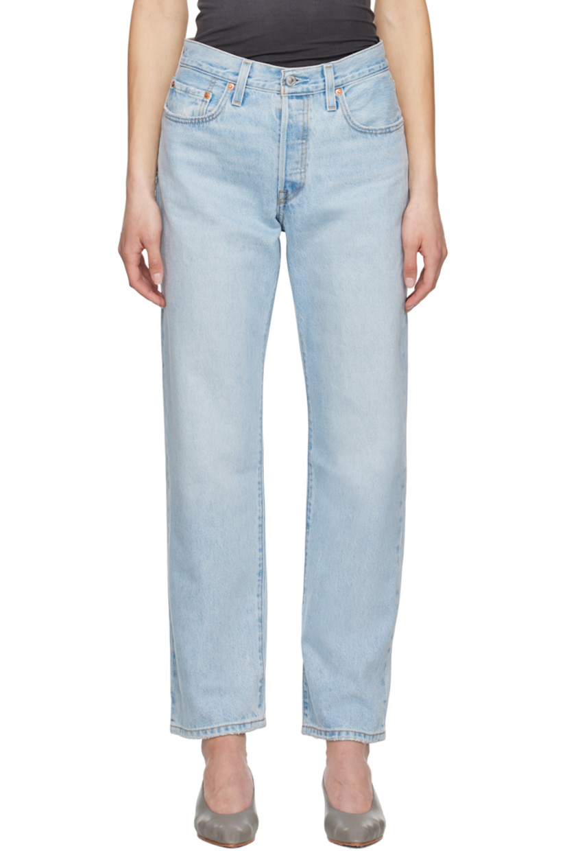 Loose-fit and straight-leg non-stretch denim jeans. Fading, whiskering, and subtle distressing throughout.

· Mid-rise
· Belt loops
· Five-pocket styling
· Button fly
· Logo patch at back waistband
· Logo flag at back pocket
· Logo-engraved silver- and copper-tone hardware
· Contrast stitching in tan

Supplier color: Ever afternoon