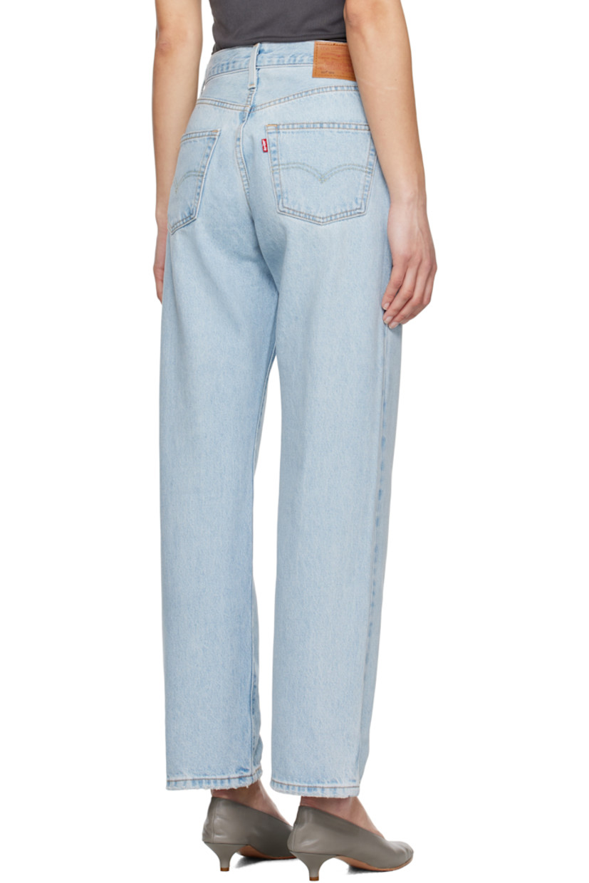 Loose-fit and straight-leg non-stretch denim jeans. Fading, whiskering, and subtle distressing throughout.

· Mid-rise
· Belt loops
· Five-pocket styling
· Button fly
· Logo patch at back waistband
· Logo flag at back pocket
· Logo-engraved silver- and copper-tone hardware
· Contrast stitching in tan

Supplier color: Ever afternoon