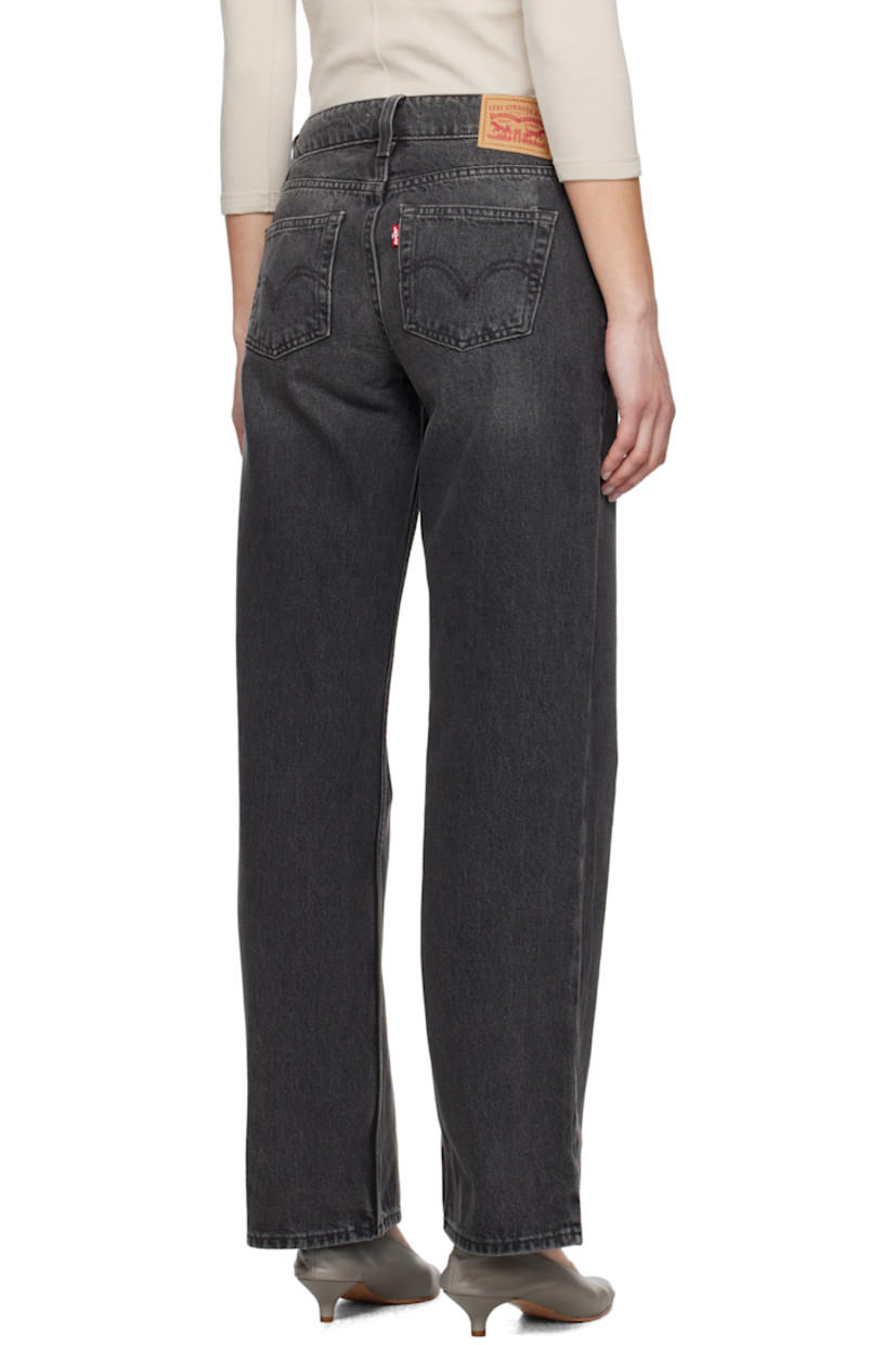 Loose-fit and straight-leg non-stretch denim jeans. Fading and whiskering throughout.

· Low-rise
· Belt loops
· Five-pocket styling
· Zip fly
· Jacron logo patch at back waistband
· Logo flag at back pocket
· Logo-engraved silver-tone hardware

Supplier color: Mic dropped