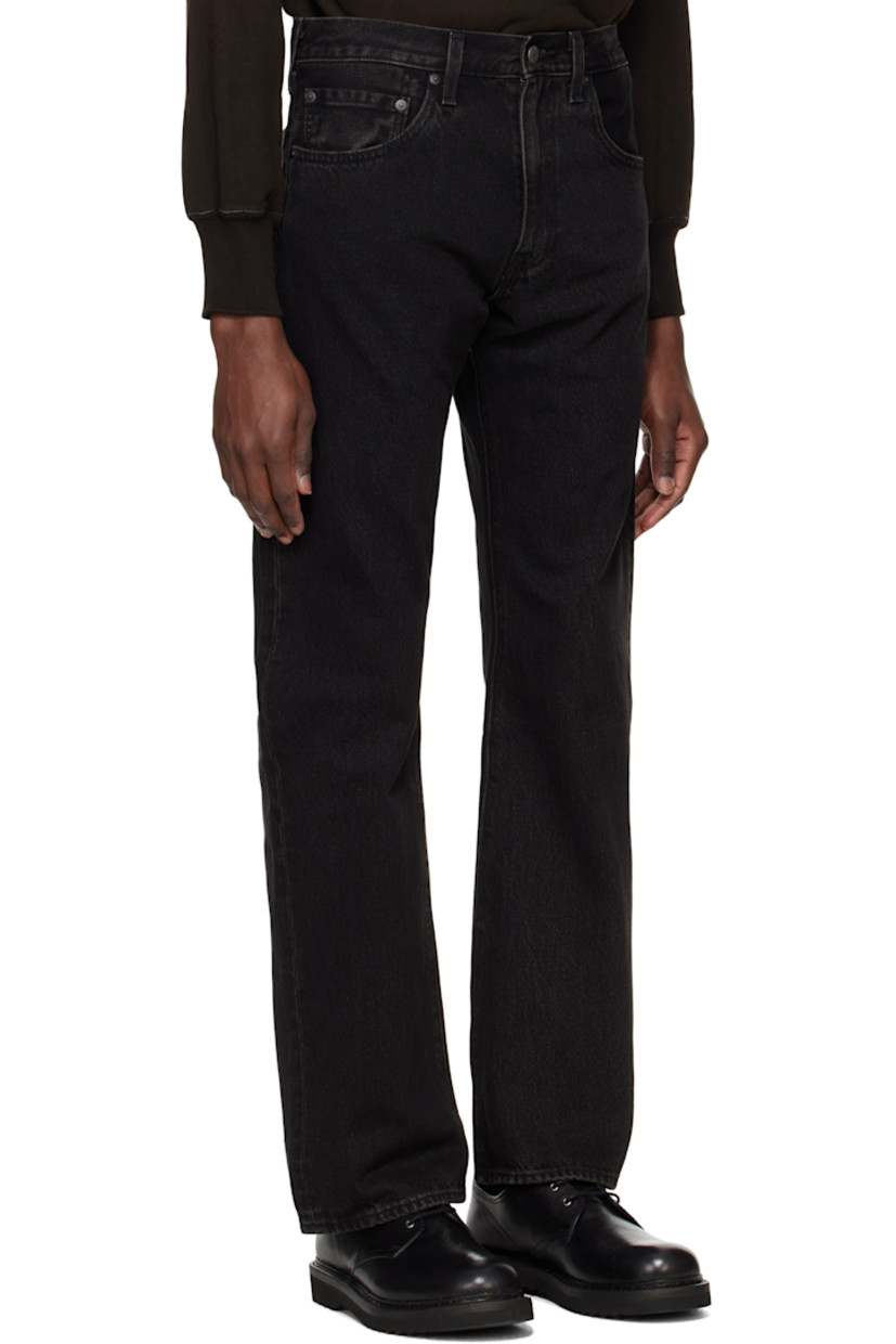 Slim-fit and bootcut non-stretch denim jeans. Subtle fading and distressing throughout.

· Belt loops
· Five-pocket styling
· Zip fly
· Leather logo patch at back waistband
· Logo flag at back pocket
· Logo-engraved antiqued silver-tone hardware

Supplier color: Welcome to the rodeo/Black
