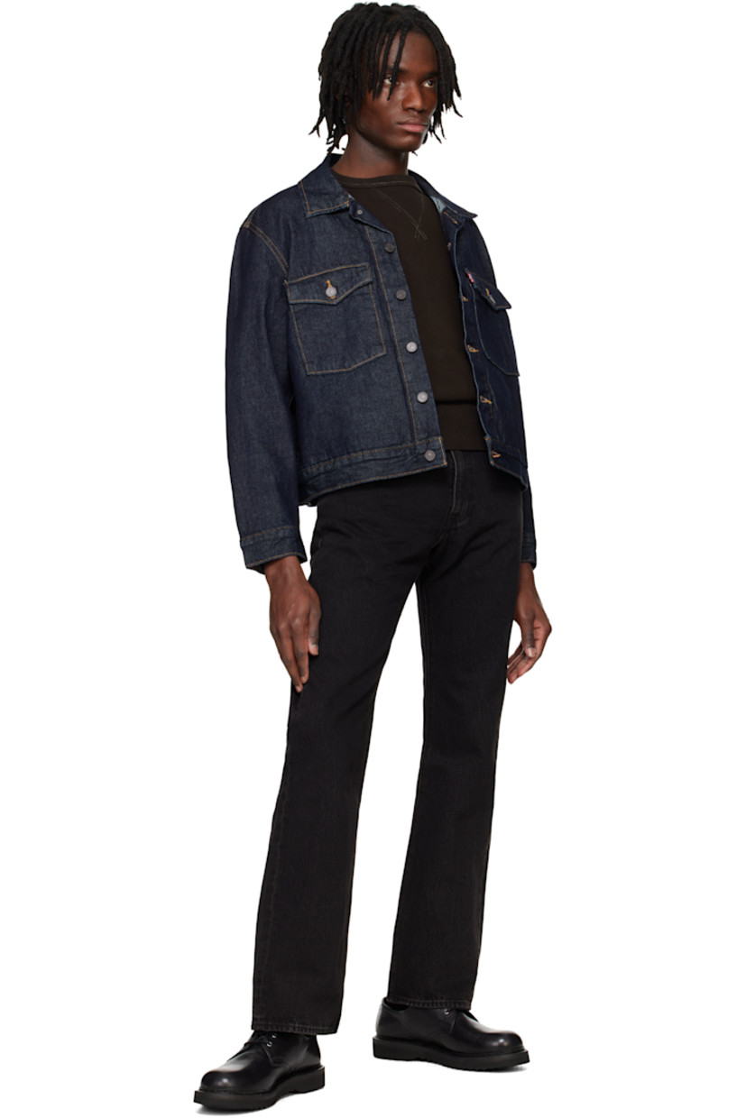 Slim-fit and bootcut non-stretch denim jeans. Subtle fading and distressing throughout.

· Belt loops
· Five-pocket styling
· Zip fly
· Leather logo patch at back waistband
· Logo flag at back pocket
· Logo-engraved antiqued silver-tone hardware

Supplier color: Welcome to the rodeo/Black