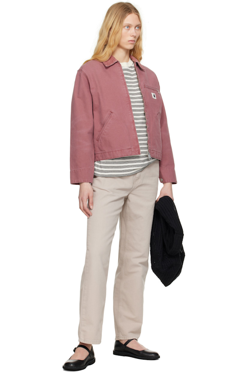 Stone-dyed 9 oz cotton canvas trousers. 

· Loose-fit and straight-leg
· Mid-rise
· Four-pocket styling
· Zip fly
· Patch pockets at outseam
· Hammer loop and patch pocket at outseam
· Logo patch at back pocket
· Logo-engraved silver-tone hardware

Supplier color: Dusty beige (stone canvas)