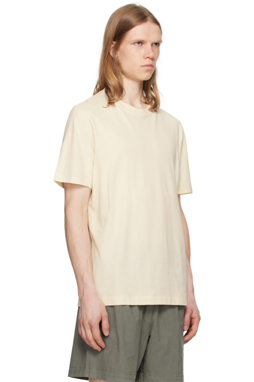 180 gsm cotton crêpe T-shirt. Rib-knit crewneck.

Supplier color: Ecru