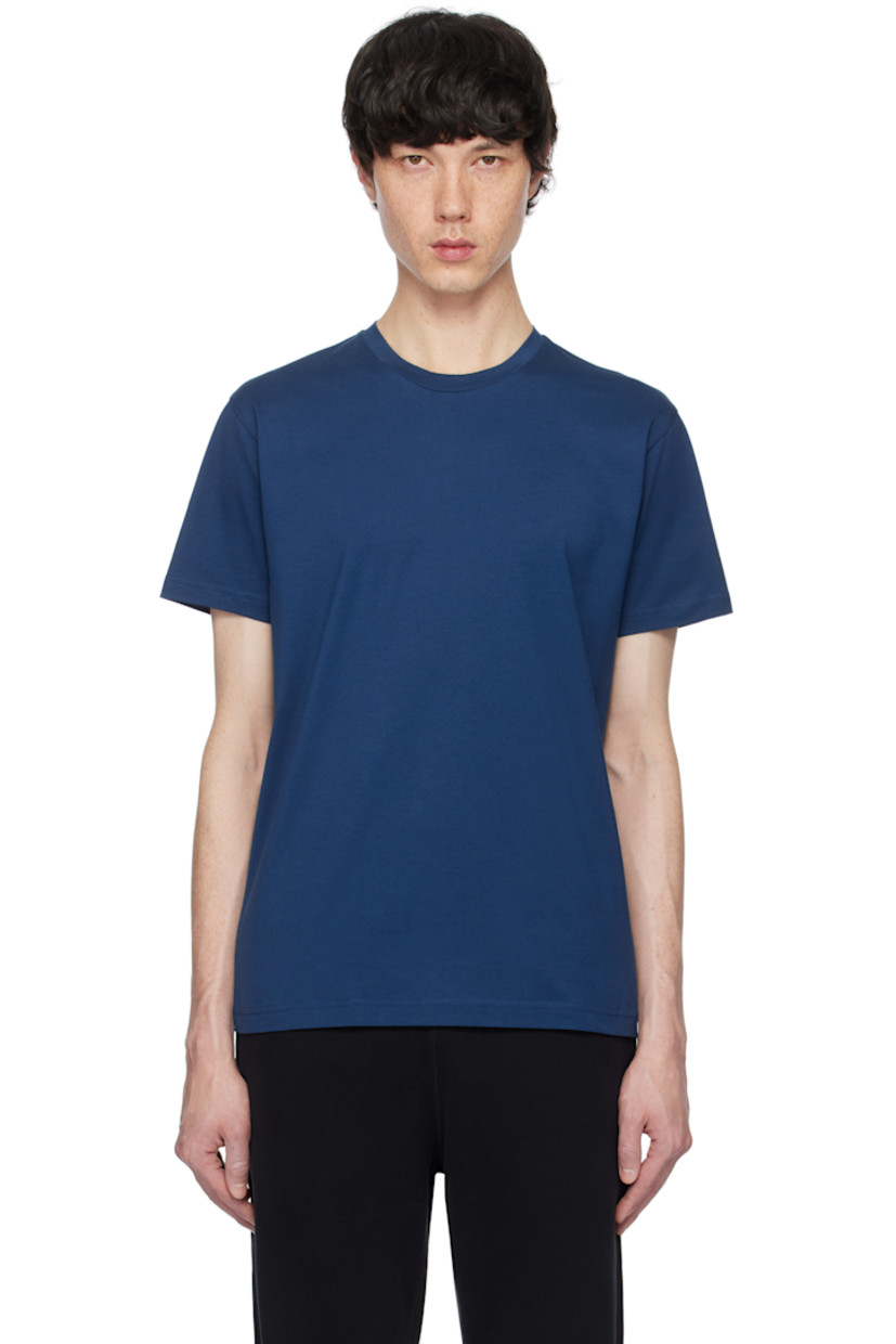 Extra-long staple supima cotton jersey T-shirt. Crewneck.

Supplier color: Naval blue