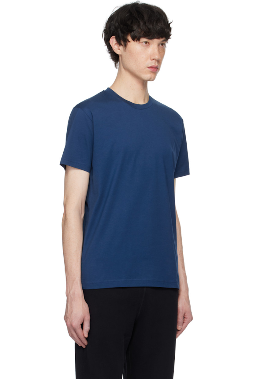 Extra-long staple supima cotton jersey T-shirt. Crewneck.

Supplier color: Naval blue