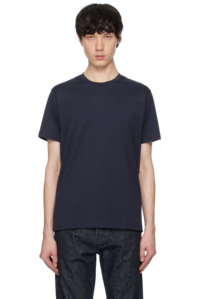 Extra-long staple supima cotton jersey T-shirt. Crewneck.

Supplier color: Navy