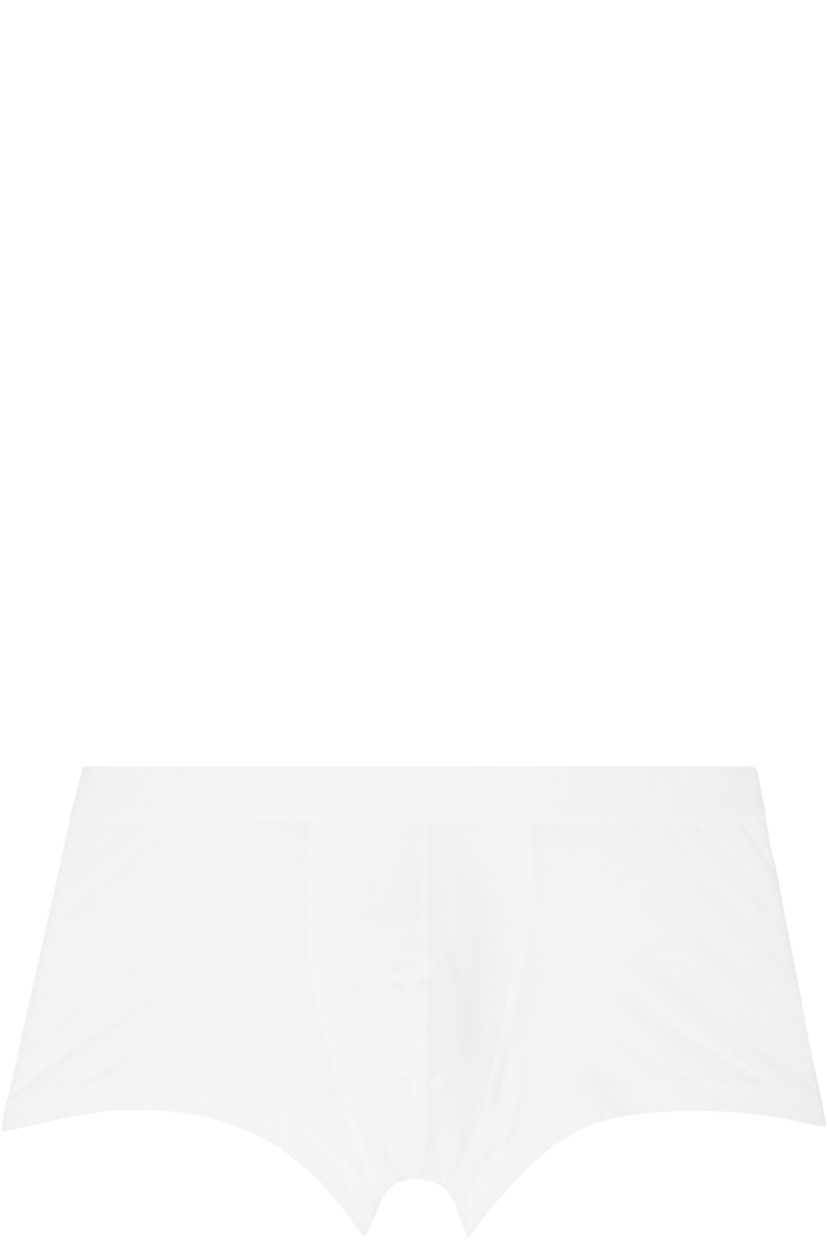 Pack of three stretch cotton jersey boxer briefs.

· Logo-woven elasticized waistband
· Partially lined

Supplier color: White