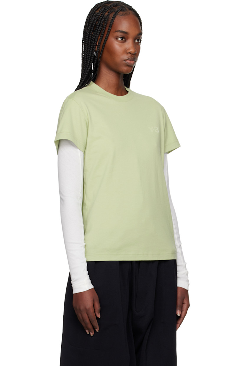 Cotton jersey T-shirt.

· Rib-knit crewneck
· Logo bonded at chest

Supplier color: Maglim