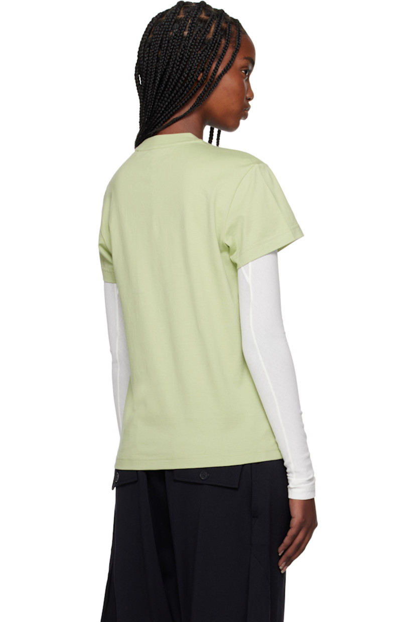 Cotton jersey T-shirt.

· Rib-knit crewneck
· Logo bonded at chest

Supplier color: Maglim