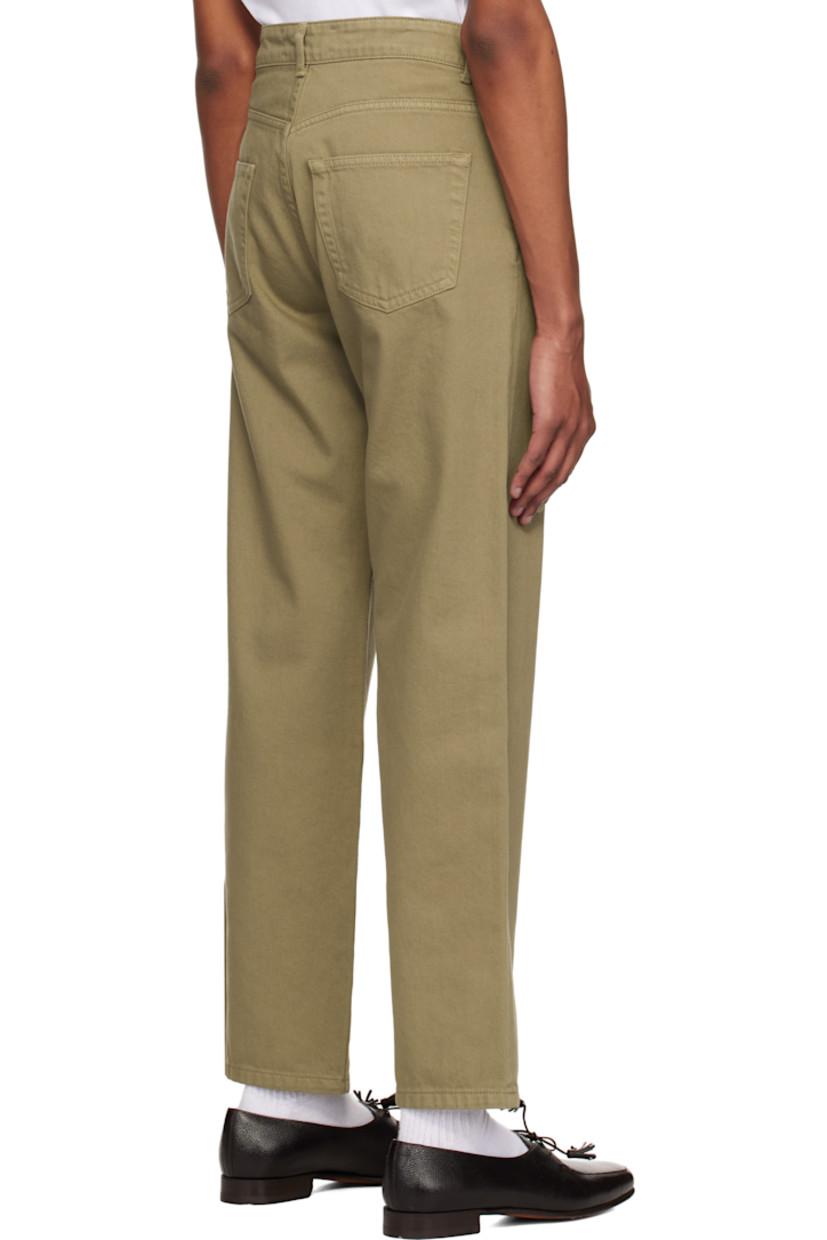 Loose-fit non-stretch denim jeans. 

· Belt loops
· Four-pocket styling
· Button fly
· Logo-engraved antiqued silver-tone hardware

Supplier color: Taupe