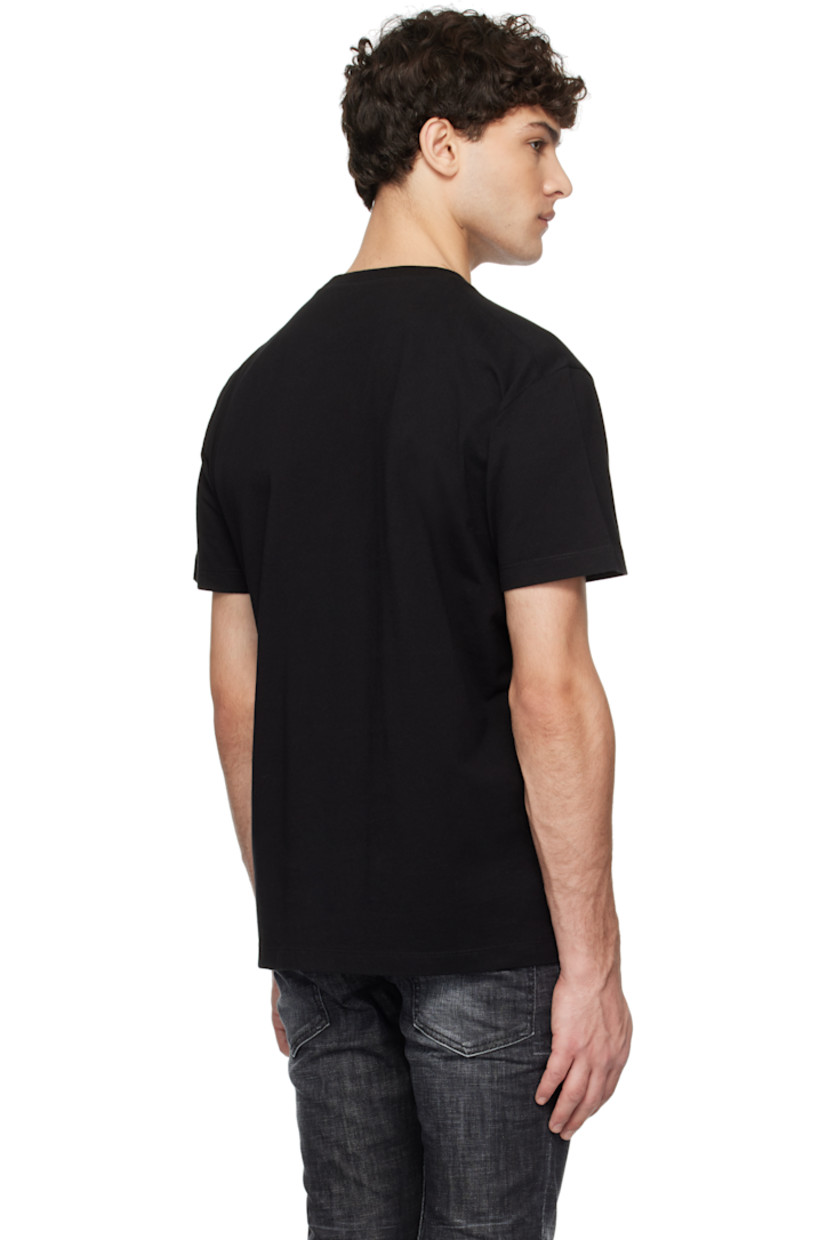 Cotton jersey T-shirt.

· Rib-knit crewneck
· Logo and text printed at front

Supplier color: Black