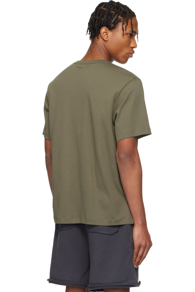Heavyweight cotton jersey T-shirt. 

· Rib-knit crewneck
· Logo embroidered at chest

Supplier color: Olive
