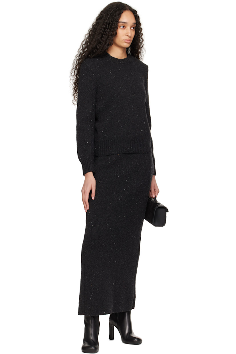 Calfskin suede top handle bag in black.

· Buffed calfskin trim throughout
· Fixed carry handle
· Turn-lock flap
· Card slot at interior
· Buffed calfskin lining
· H4.5" x W10.5" x D3"

Supplier color: Black