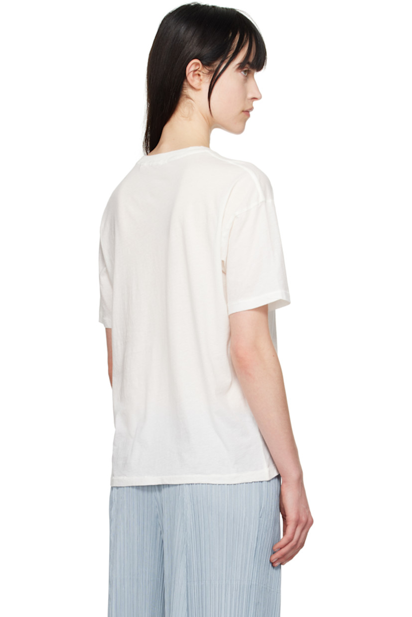 Semi-sheer cotton jersey T-shirt.

· Rib-knit crewneck
· Graphic and text printed at front

This item is part of a limited run of 153.

Supplier color: Cream