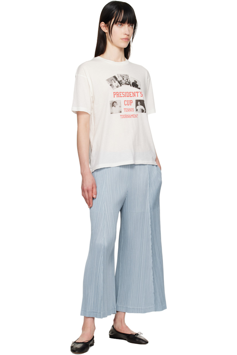 Semi-sheer cotton jersey T-shirt.

· Rib-knit crewneck
· Graphic and text printed at front

This item is part of a limited run of 153.

Supplier color: Cream