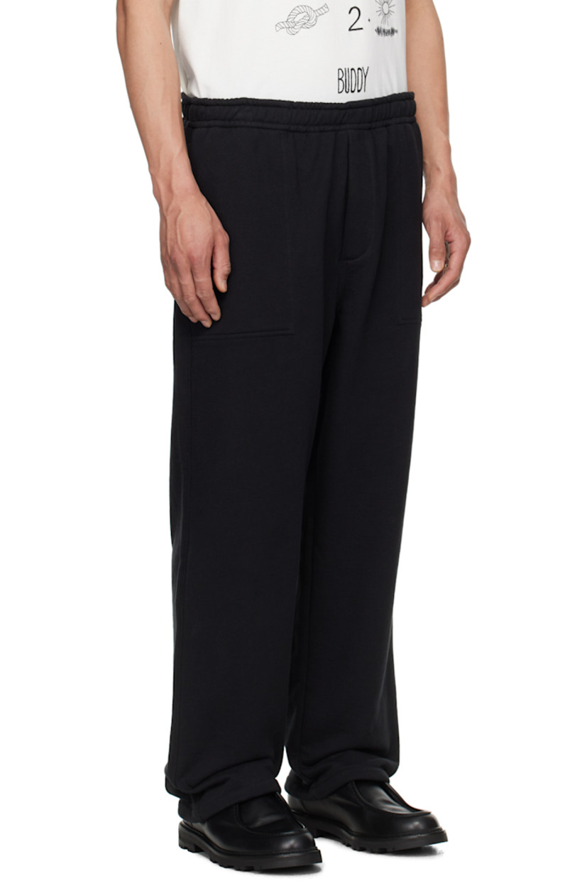Heavyweight French terry sweatpants. 

· Concealed drawstring at elasticized waistband 
· Three-pocket styling 
· Zip fly 
· Logo embroidered at front 

This item is part of a limited run of 60. 

Supplier color: Black