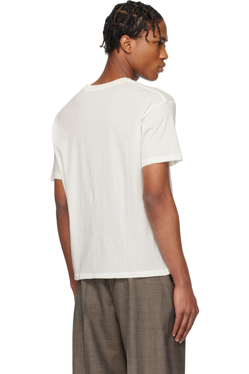 Semi-sheer cotton jersey T-shirt.

· Rib-knit crewneck
· Graphic and text printed at front

This item is part of a limited run of 153.

Supplier color: Cream
