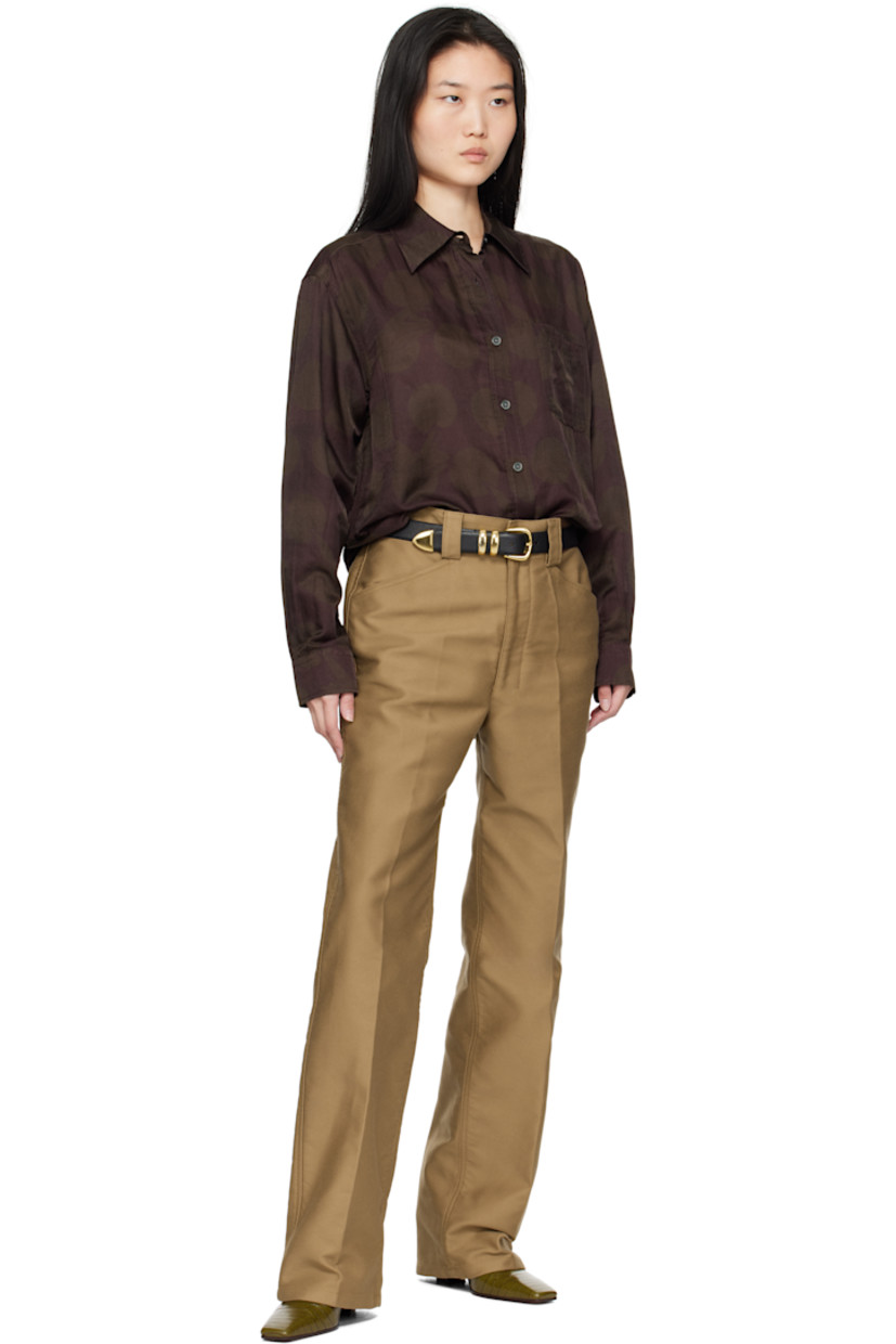 Handcrafted grained calfskin belt in black. 

· Pin-buckle fastening
· Gold-tone hardware
· W1.25"

Supplier color: Black