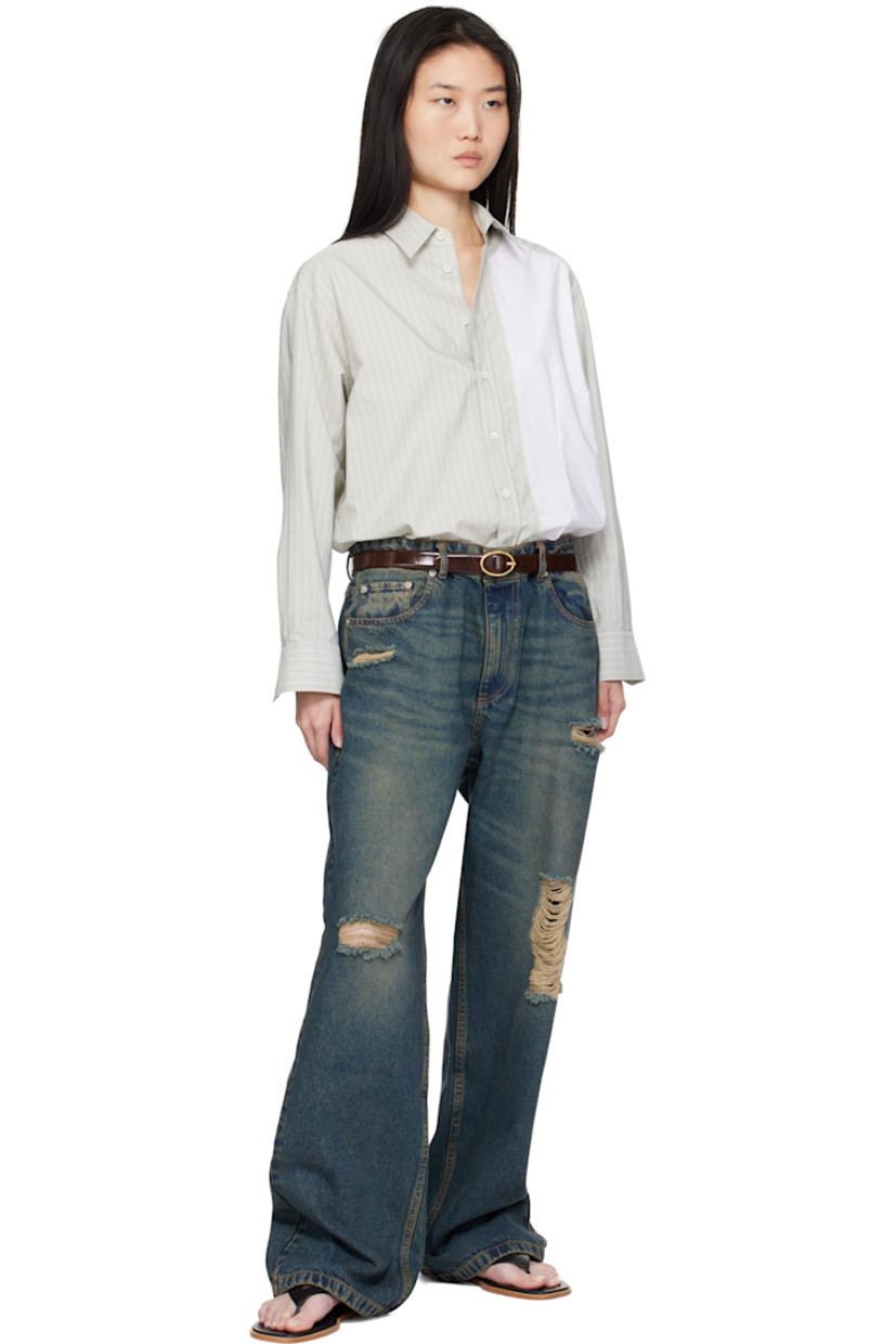 Handcrafted polished calfskin belt in brown. 

· Pin-buckle fastening
· Gold-tone hardware
· W1"

Supplier color: Dark brown
