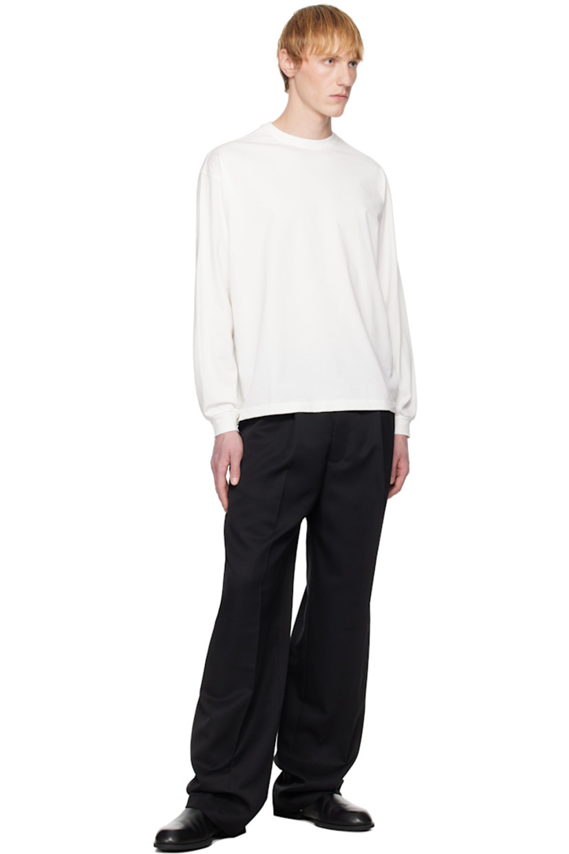 36-gauge recycled organic cotton jersey T-shirt.

· Rib-knit crewneck and cuffs
· Dropped shoulders

Supplier color: White