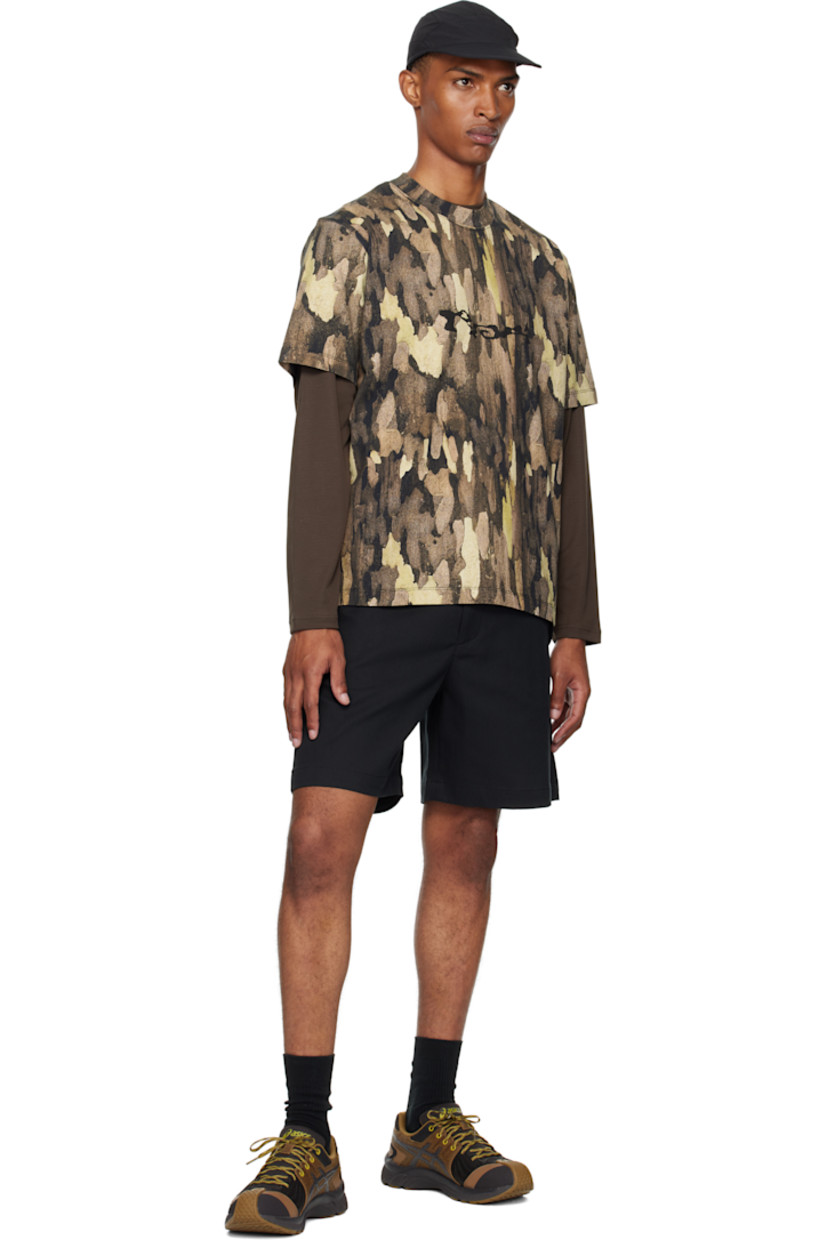 Organic cotton jersey T-shirt. Camouflage pattern printed throughout.

· Rib-knit crewneck
· Logo printed at chest
· Raised text and printed graphics at back

Supplier color: Camouflage