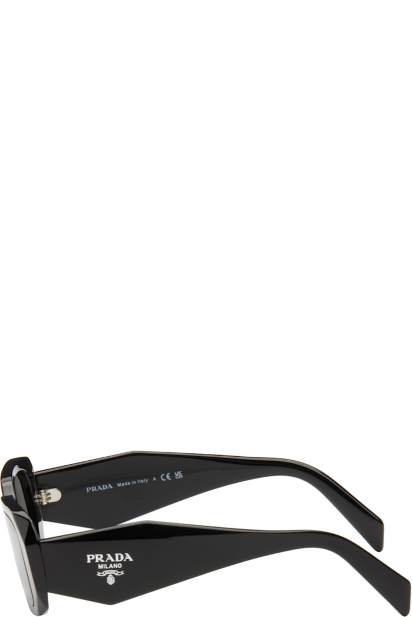 Rectangular acetate-frame sunglasses in black.

· Gray lenses
· 100% UVA/UVB protection
· Logo etched at lens
· Integrated nose pads
· Inset logo hardware at temples
· Includes case
· Size: 49.20 145

Supplier color: Black