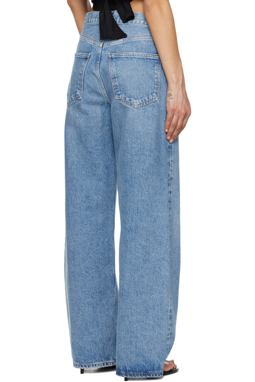 Tapered stretch regenerative cotton-blend denim jeans. Subtle distressing, fading, and whiskering throughout.

· Mid-rise
· Belt loops
· Five-pocket styling
· Zip-fly
· Curved outseams
· Logo-engraved silver- and copper-tone hardware
· Contrast stitching in tan

Supplier color: Fairway