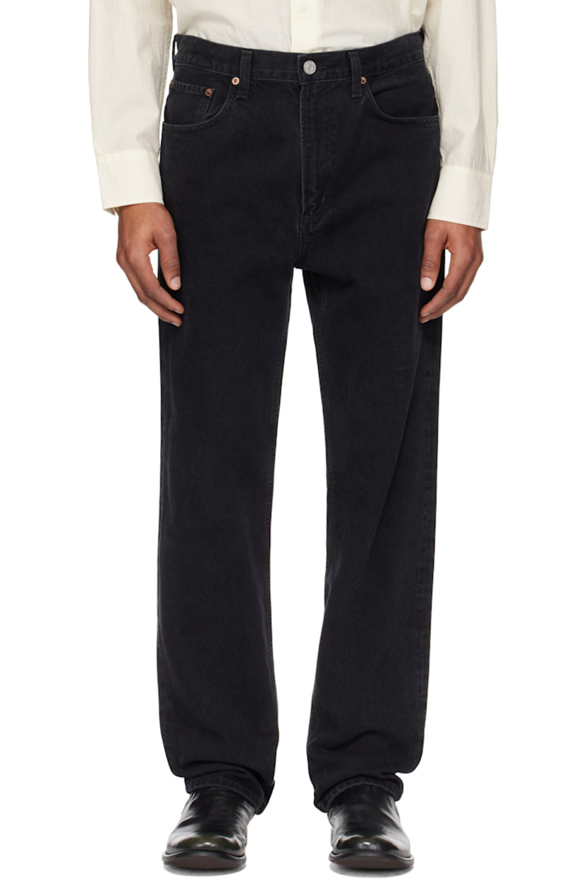Non-stretch organic cotton-blend denim jeans. Fading throughout.

· Mid-rise
· Belt loops
· Five-pocket styling
· Zip-fly
· Logo-engraved silver- and brass-tone hardware

Supplier color: Kember