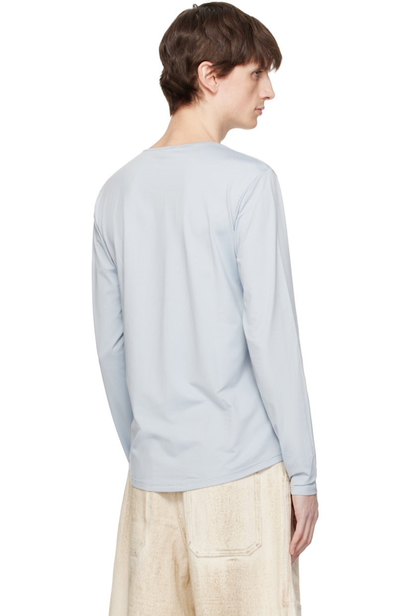 Stretch nylon jersey T-shirt.

· Crewneck
· Logo and text printed at chest

Supplier color: Silver grey