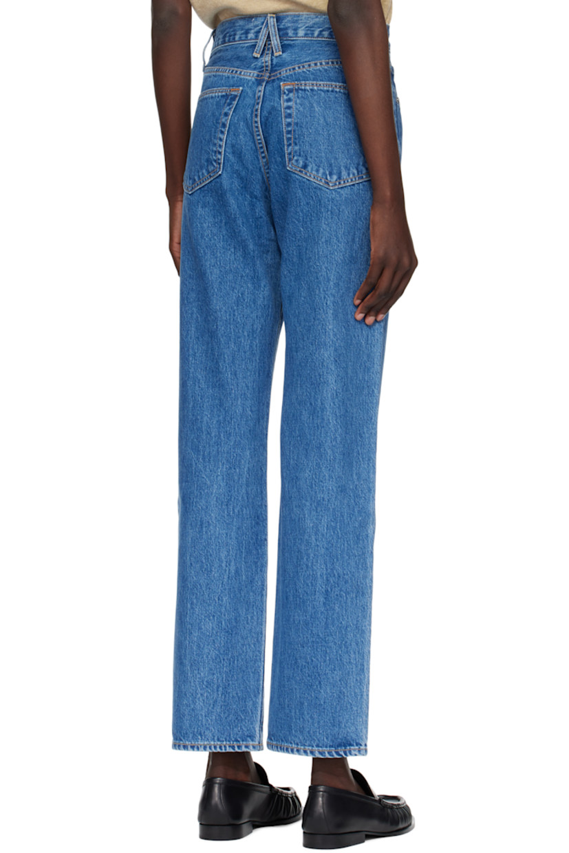 Straight-leg non-stretch denim jeans. Fading throughout.

· High-rise
· Belt loops
· Five-pocket styling
· Zip fly
· Contrast stitching in tan

Supplier color: Sweet memory