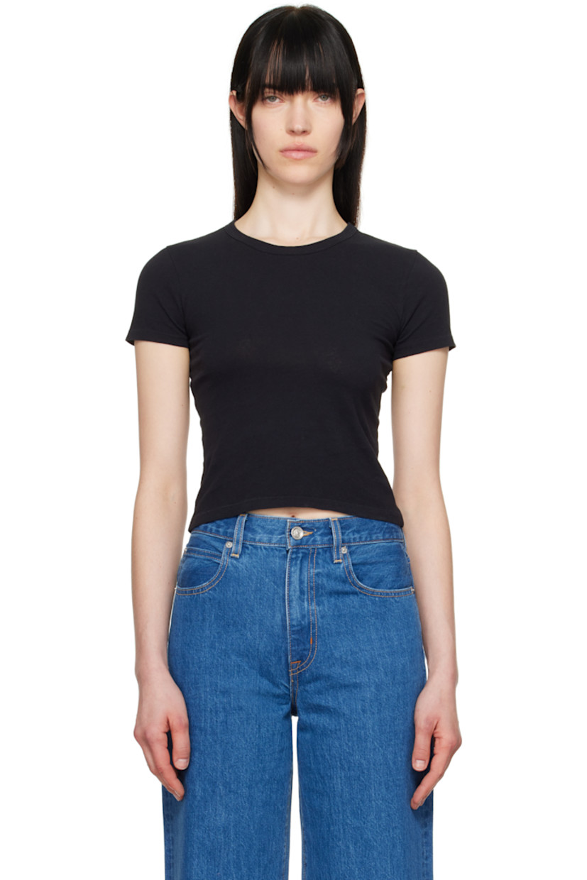 Lightweight cotton jersey T-shirt. Rib-knit crewneck.

Part of the 'American Made' collection. 

Supplier color: Raven