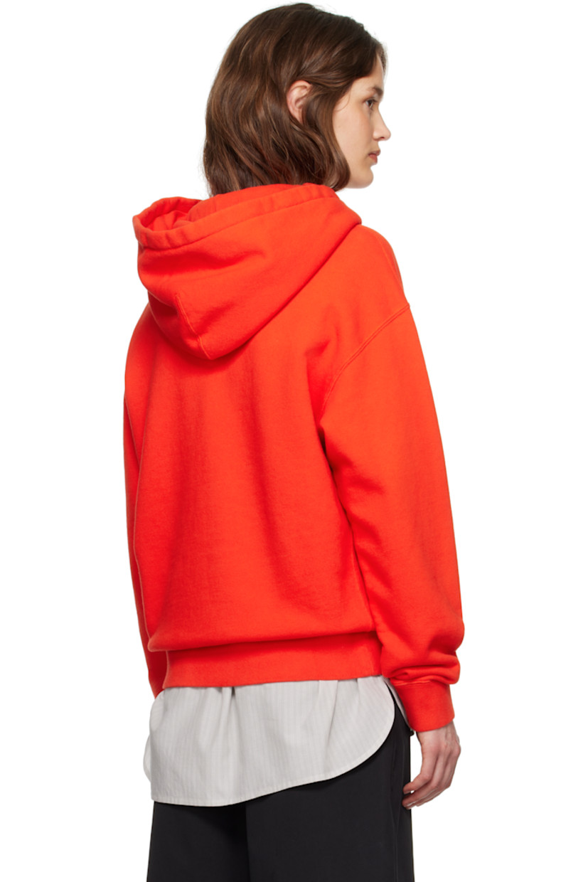 French terry hoodie.

· Drawstring at hood
· Rib-knit hem and cuffs
· Dropped shoulders

Supplier color: Poppy
