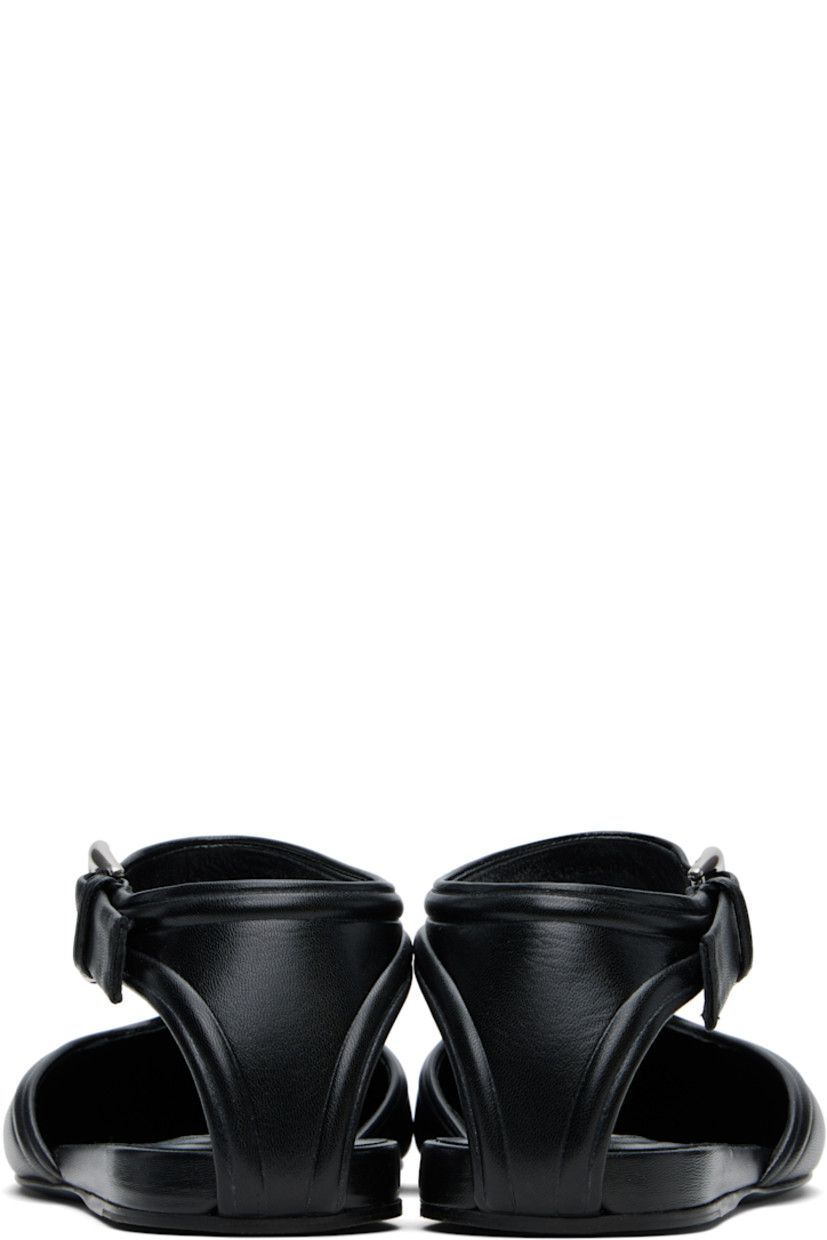 Buffed goatskin Mary Jane-style ballerina flats in black.

· Pin-buckle ankle strap
· Cutout at sides
· Nappa leather insole and lining
· Polished calfskin sole with rubber injections

Supplier color: Black