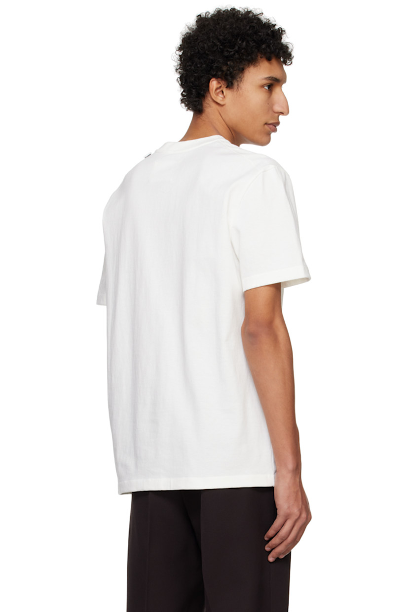 Lightweight cotton jersey T-shirt.

· Rib-knit crewneck
· Patch pocket 
· Logo flag at back shoulder

Supplier color: Optic white