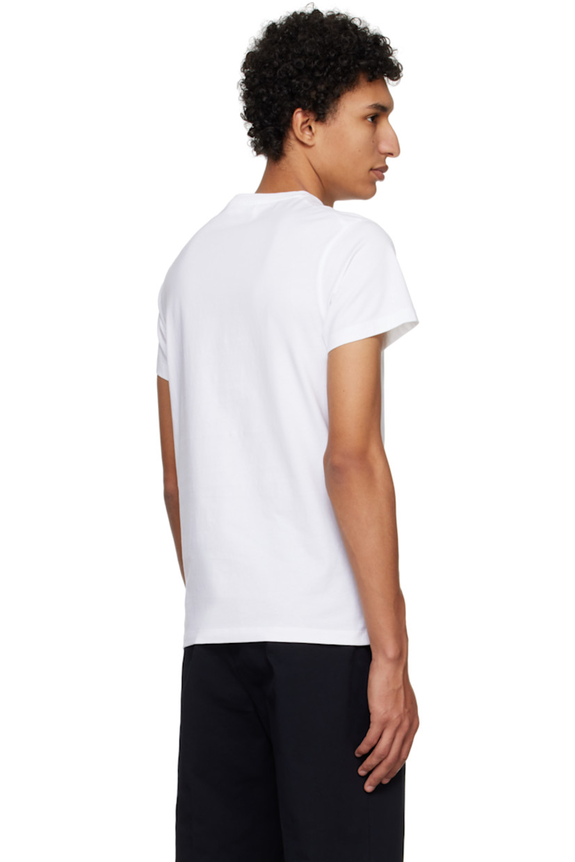 Cotton jersey T-shirt. Rib-knit crewneck.

Supplier color: White