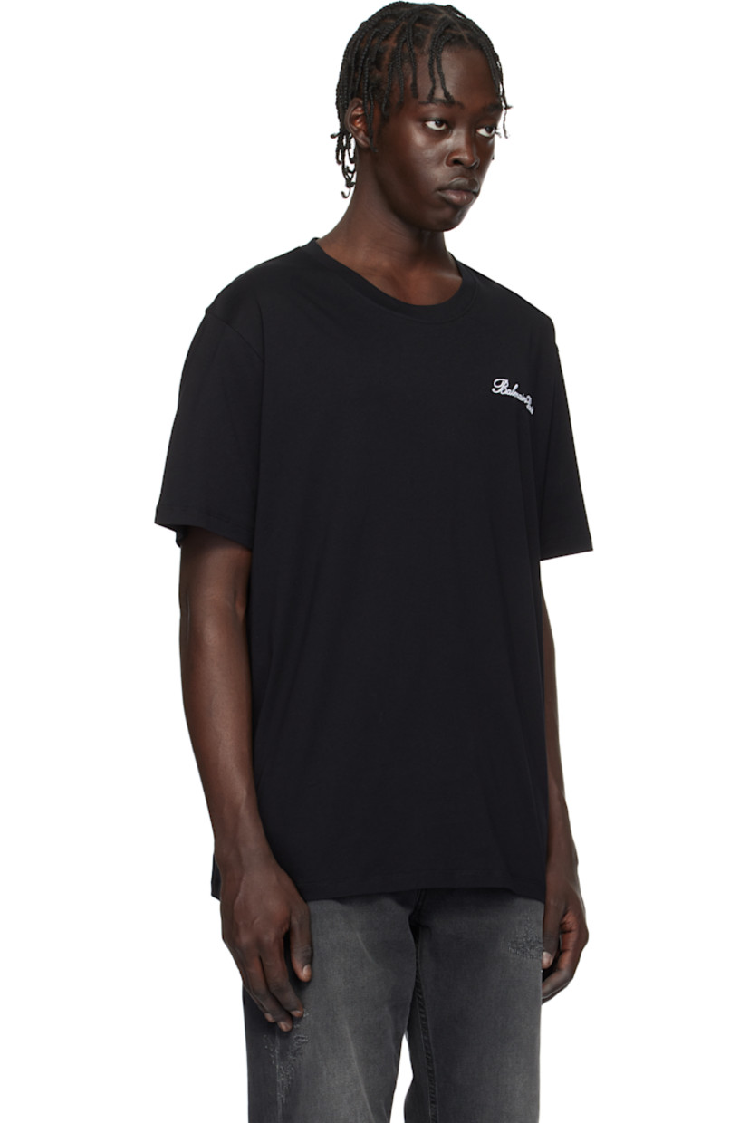 Relaxed-fit organic cotton jersey T-shirt.  

· Rib-knit crewneck
· Logo embroidered at chest and back

Supplier color: Noir/Blanc