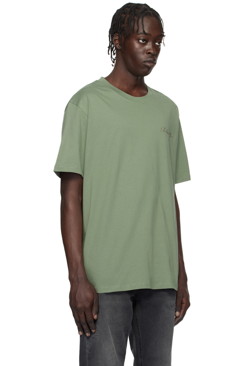 Relaxed-fit organic cotton jersey T-shirt.  

· Rib-knit crewneck
· Logo embroidered at chest and back

Supplier color: Vert laurier/Vert laurier