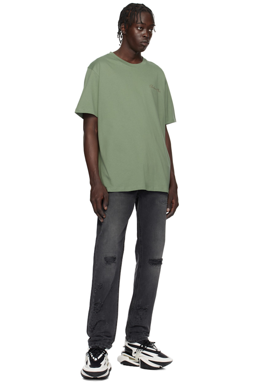 Relaxed-fit organic cotton jersey T-shirt.  

· Rib-knit crewneck
· Logo embroidered at chest and back

Supplier color: Vert laurier/Vert laurier
