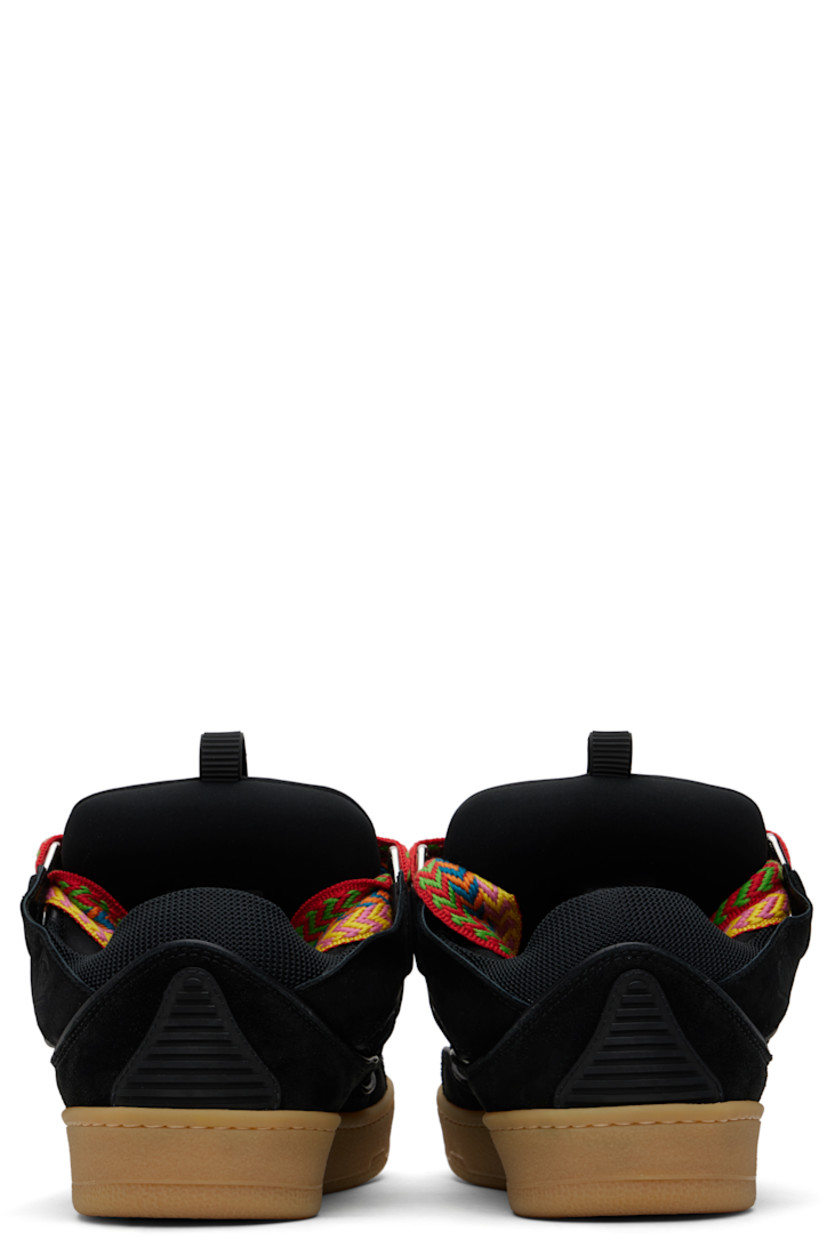 Low-top calfskin nubuck, calfskin suede, and mesh sneakers in black.

· Piping, cutouts, and rubberized trim throughout
· Perforated detailing at toe
· Logo embossed at toe and outer side
· Lace-up closure
· Logo plaque and pull-loop at tongue
· Padded tongue and collar
· Jersey lining
· Treaded rubber sole

Supplier color: Black