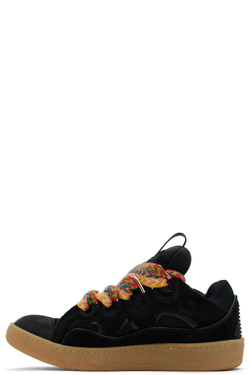 Low-top calfskin nubuck, calfskin suede, and mesh sneakers in black.

· Piping, cutouts, and rubberized trim throughout
· Perforated detailing at toe
· Logo embossed at toe and outer side
· Lace-up closure
· Logo plaque and pull-loop at tongue
· Padded tongue and collar
· Jersey lining
· Treaded rubber sole

Supplier color: Black
