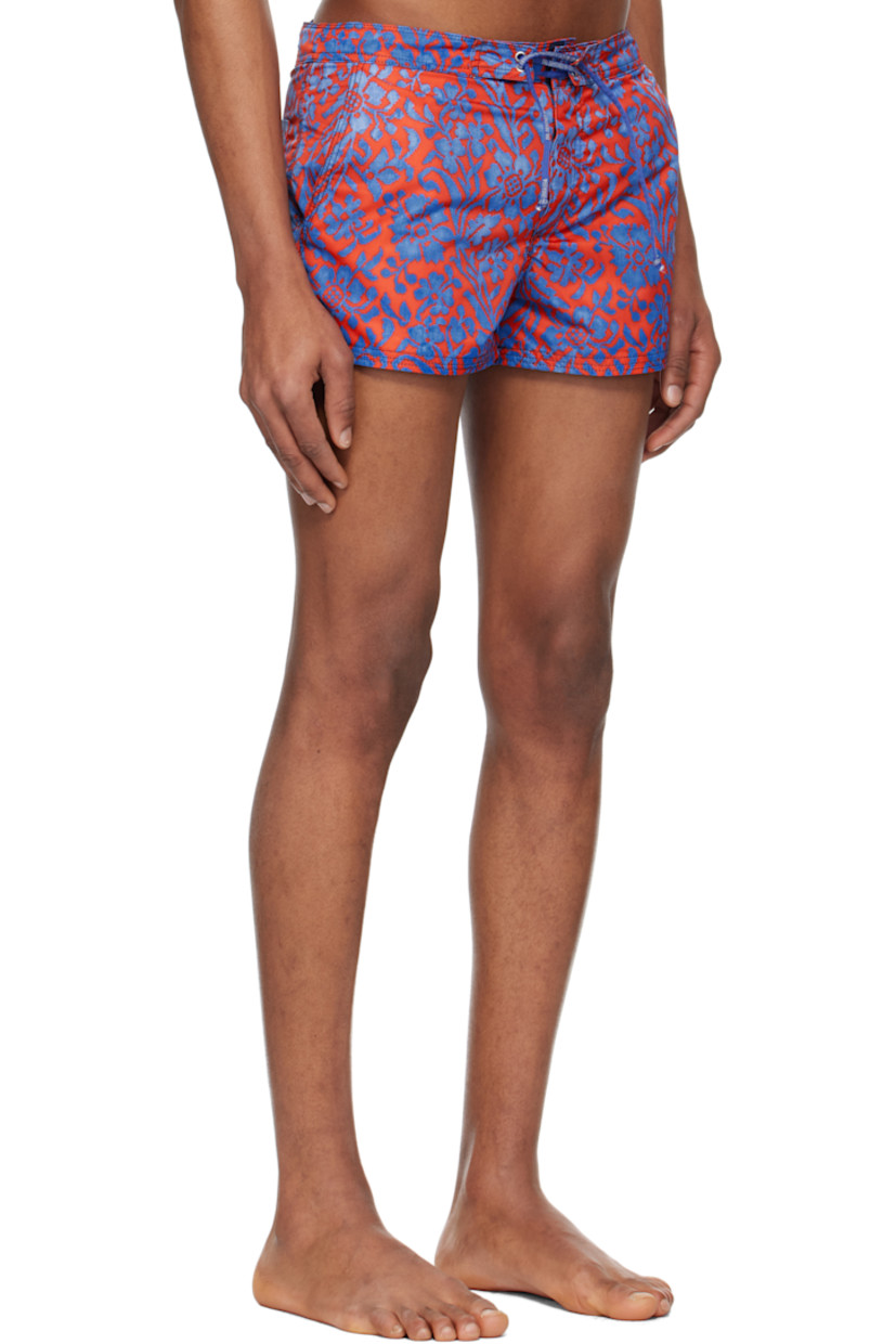 Polyester taffeta swim shorts. Floral pattern printed throughout.

· Logo-woven drawstring at waistband
· Three-pocket styling
· Velcro fly
· Logo patch and grommet at back pocket
· Partial mesh lining
· Logo-engraved silver-tone hardware

Supplier color: Floral print