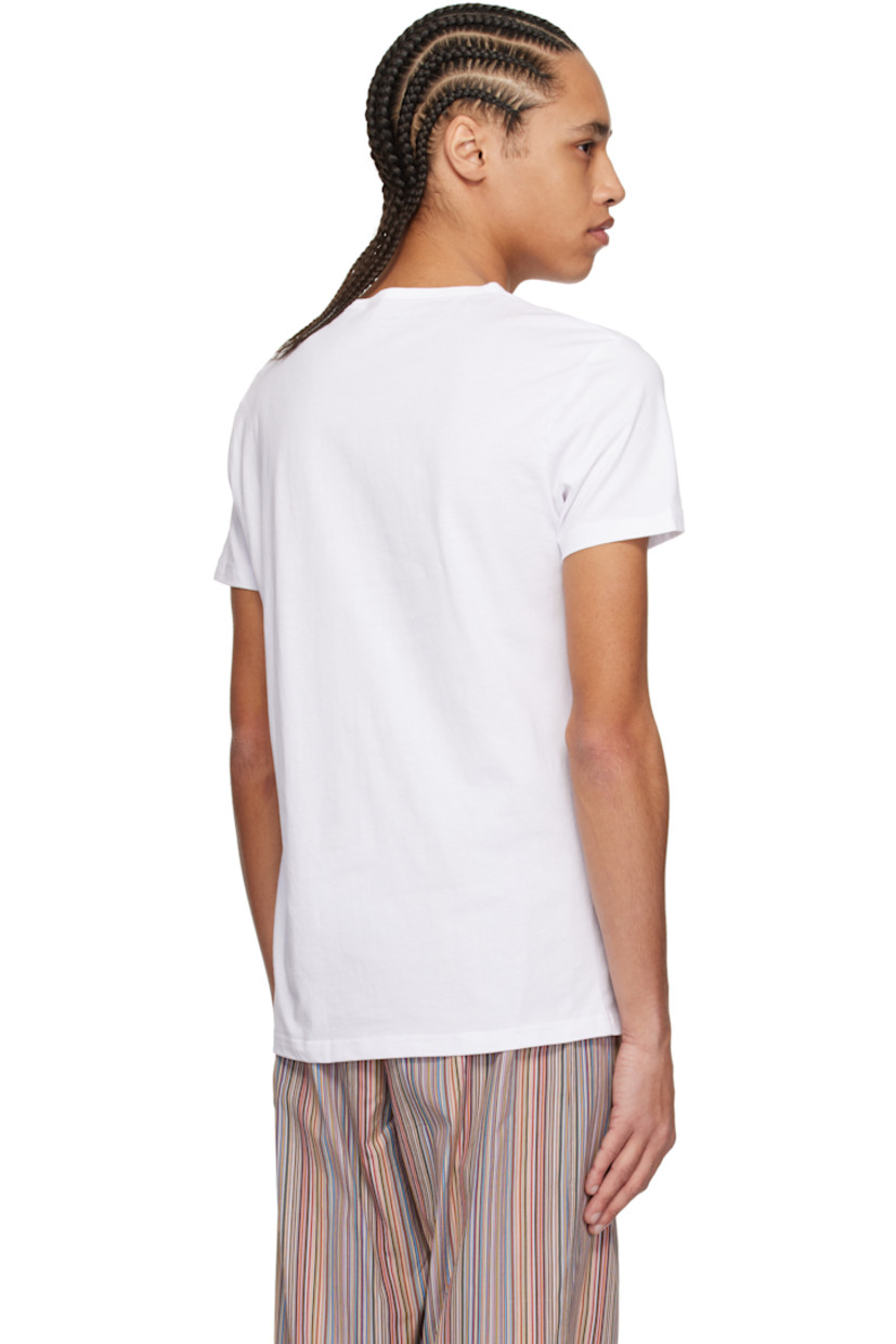 Pack of five GOTS-certified organic cotton jersey T-shirts.

· Rib-knit crewneck
· Logo printed at chest

Supplier color: White