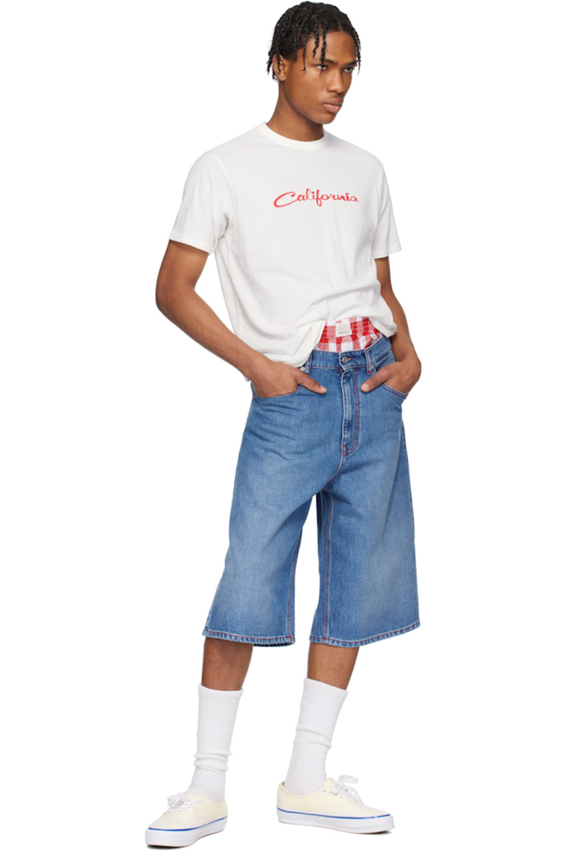 Cotton jersey T-shirt.

· Rib-knit crewneck
· Text printed at chest

Supplier color: White