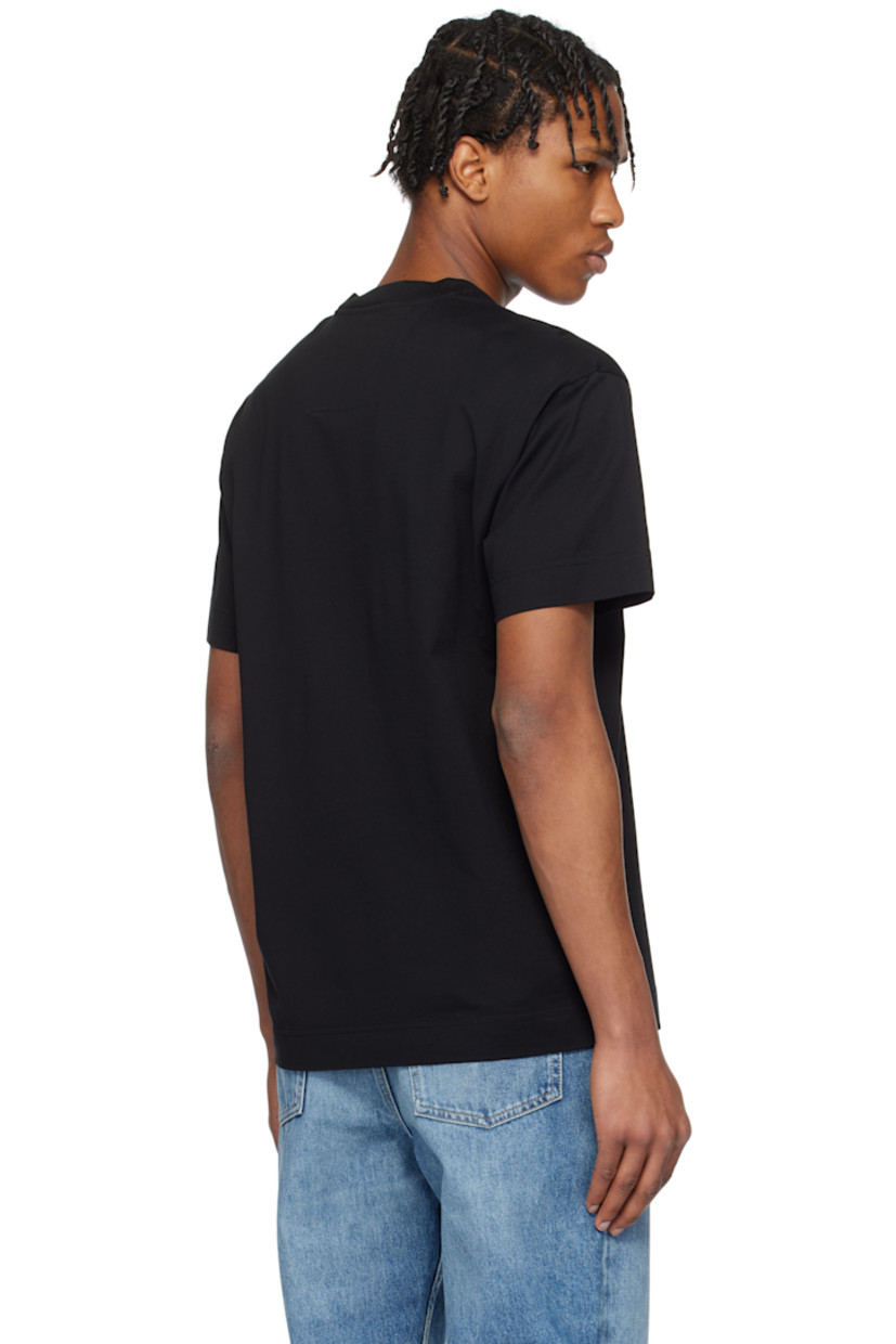 Cotton jersey T-shirt.

· Rib-knit crewneck
· Logo embroidered at chest

Supplier color: Black